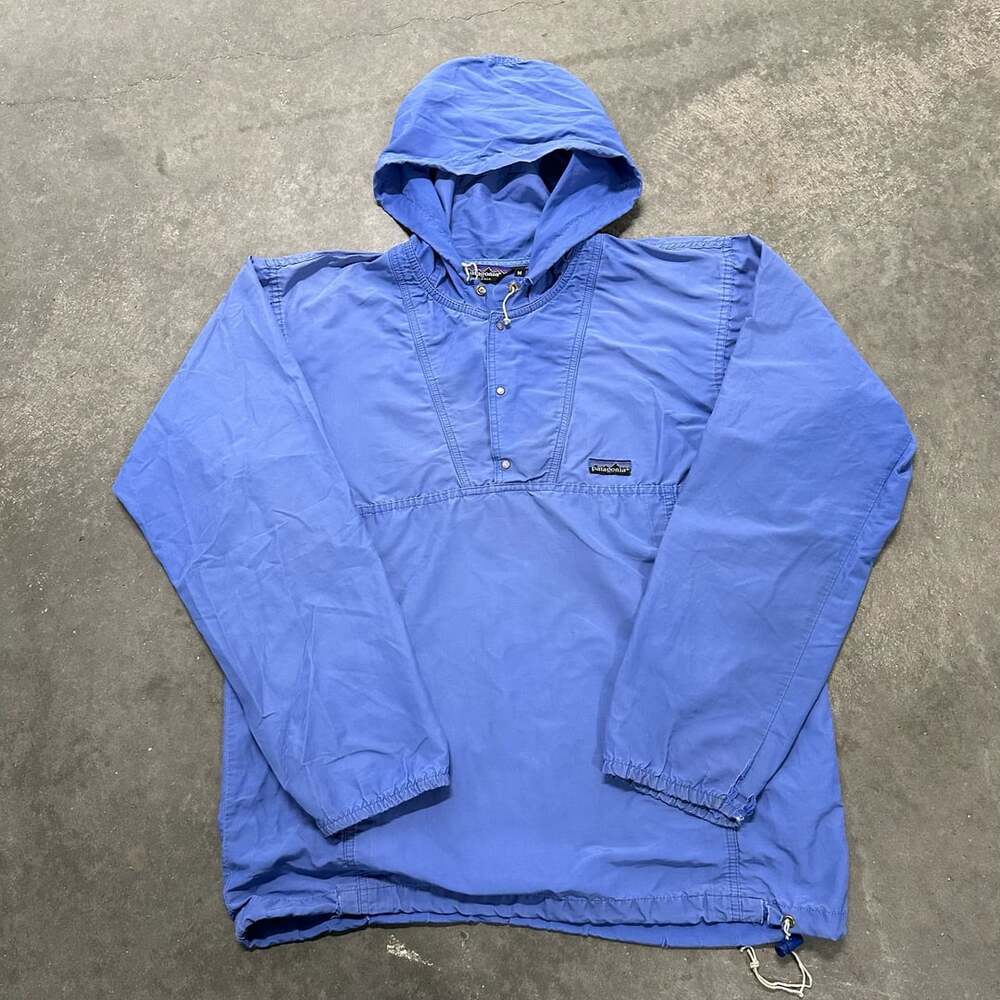 Vintage Patagonia Made in USA Anorak Pullover Hooded Windbreaker Jacket M
